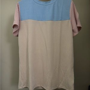 Colorblock Short Sleeve Top